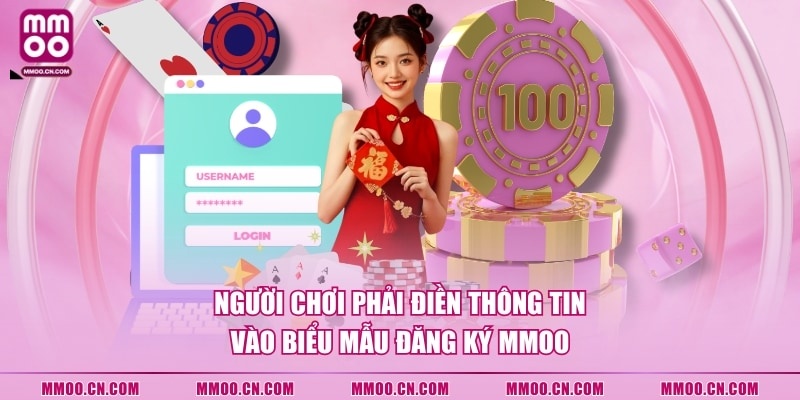 Người chơi phải điền thông tin vào biểu mẫu đăng ký MMOO